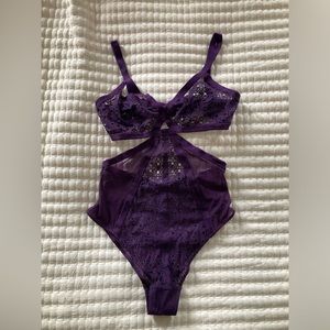 Purple Lace Adore Me Bodysuit